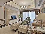 96平米欧式风格三室客厅装修效果图，沙发创意设计图