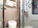 80平米现代简约风二室卫生间装修效果图，盥洗区创意设计图