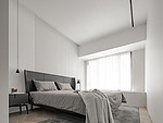 100平米现代简约风一室卧室装修效果图，软装创意设计图