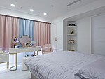 260平米美式风格三室主卧装修效果图，软装创意设计图