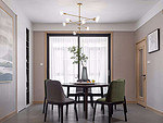 172平米现代简约风三室餐厅装修效果图，餐桌创意设计图