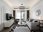 146平米美式风格四室客厅装修效果图，地板创意设计图