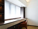 100平米现代简约风三室书房装修效果图，墙面创意设计图