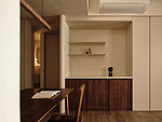 104平米混搭风格三室餐厅装修效果图，餐桌创意设计图