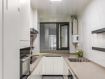 125平米现代简约风三室厨房装修效果图，橱柜创意设计图