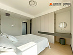 120平米现代简约风三室主卧装修效果图，软装创意设计图