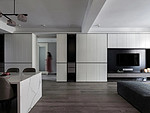 100平米现代简约风三室客厅装修效果图，软装创意设计图