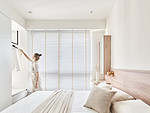 94平米日式风格三室卧室装修效果图，软装创意设计图
