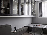 126平米现代简约风三室客厅装修效果图，软装创意设计图