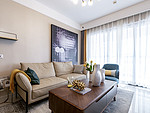 148平米新中式风格三室客厅装修效果图，沙发创意设计图