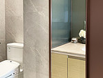 118平米轻奢风格三室卫生间装修效果图，盥洗区创意设计图