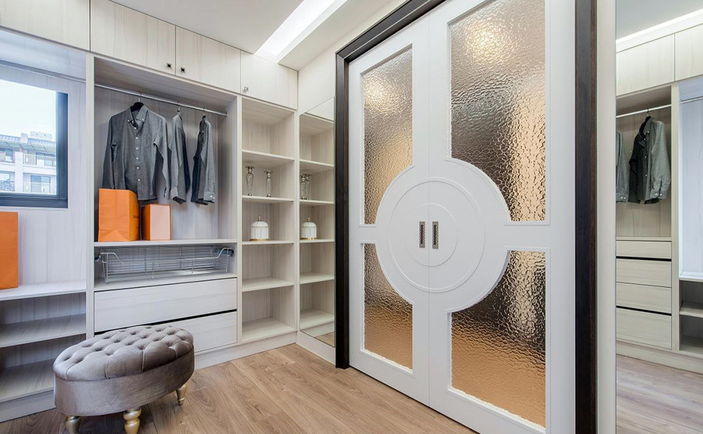 306平米欧式风格别墅衣帽间装修效果图，衣柜创意设计图