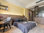 96平米欧式风格别墅卧室装修效果图，墙面创意设计图