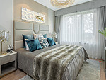 140平米轻奢风格二室卧室装修效果图，飘窗创意设计图