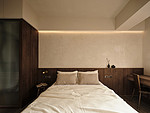 88平米混搭风格三室卧室装修效果图，软装创意设计图
