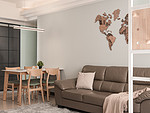 108平米北欧风格三室客厅装修效果图，沙发创意设计图