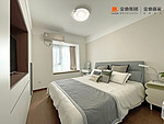 123平米混搭风格三室卧室装修效果图，软装创意设计图