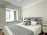 128平米混搭风格三室卧室装修效果图，软装创意设计图