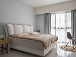 107平米日式风格三室卧室装修效果图，软装创意设计图