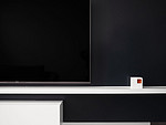 124平米现代简约风三室客厅装修效果图，电视墙创意设计图