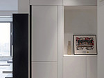 68平米现代简约风三室走廊装修效果图，收纳柜创意设计图