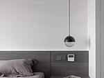 105平米现代简约风三室卧室装修效果图，软装创意设计图