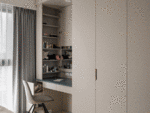 77平米日式风格三室卧室装修效果图，衣柜创意设计图