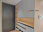 82平米日式风格三室玄关装修效果图，玄关柜创意设计图