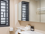 180平米现代简约风三室卫生间装修效果图，盥洗区创意设计图