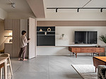 108平米日式风格三室客厅装修效果图，沙发创意设计图