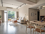 69平米日式风格三室客厅装修效果图，沙发创意设计图