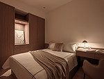 198平米轻奢风格三室卧室装修效果图，衣柜创意设计图