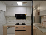 75平米现代简约风二室厨房装修效果图，橱柜创意设计图