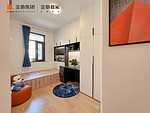 87平米北欧风格三室卧室装修效果图，衣柜创意设计图