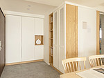 77平米日式风格二室玄关装修效果图，玄关柜创意设计图