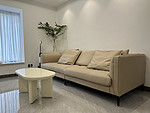 146平米现代简约风二室客厅装修效果图，沙发创意设计图