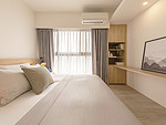 88平米日式风格二室卧室装修效果图，软装创意设计图