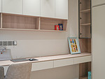 138平米现代简约风三室次卧装修效果图，收纳柜创意设计图