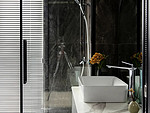 175平米现代简约风四室卫生间装修效果图，盥洗区创意设计图