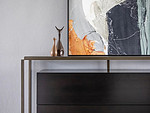 69平米现代简约风四室客厅装修效果图，置物柜创意设计图