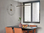 68平米轻奢风格三室餐厅装修效果图，餐桌创意设计图