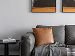 107平米现代简约风四室客厅装修效果图，沙发创意设计图