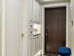 83平米轻奢风格三室玄关装修效果图，墙面创意设计图