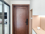 120平米现代简约风三室玄关装修效果图，玄关柜创意设计图