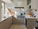 105平米美式风格三室厨房装修效果图，橱柜创意设计图