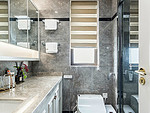 142平米轻奢风格三室卫生间装修效果图，盥洗区创意设计图