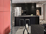 188平米现代简约风五室厨房装修效果图，橱柜创意设计图