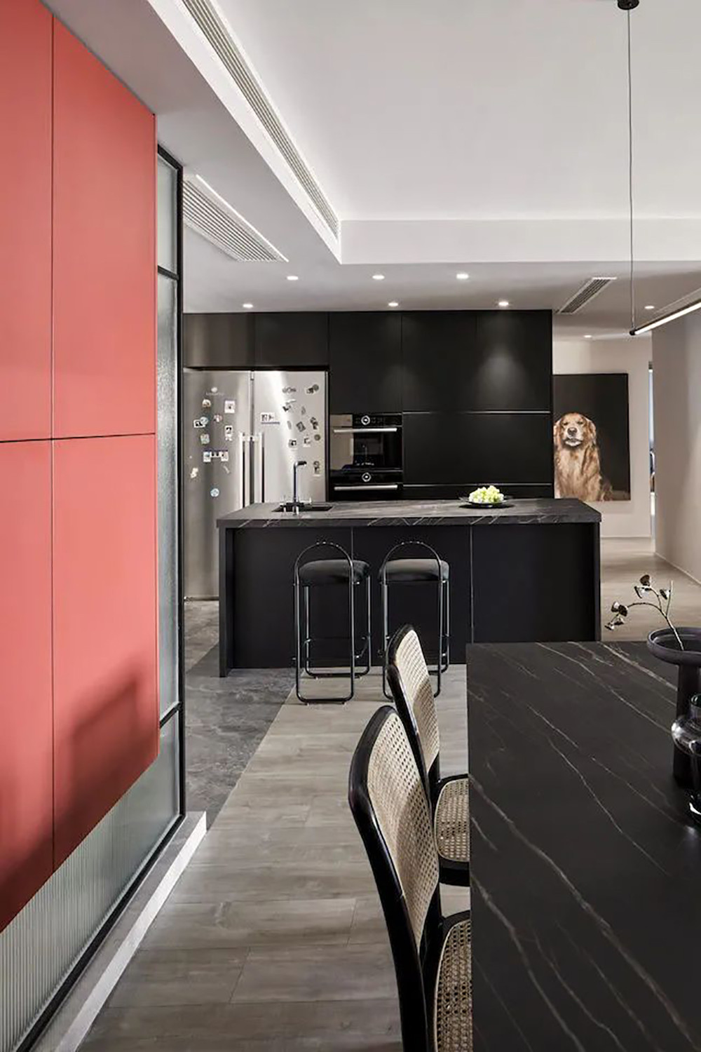 188平米现代简约风五室厨房装修效果图，橱柜创意设计图