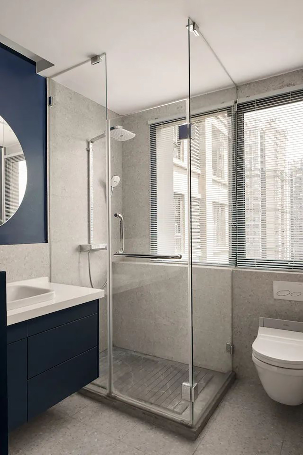 188平米现代简约风五室卫生间装修效果图，盥洗区创意设计图