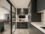 130平米现代简约风五室厨房装修效果图，橱柜创意设计图